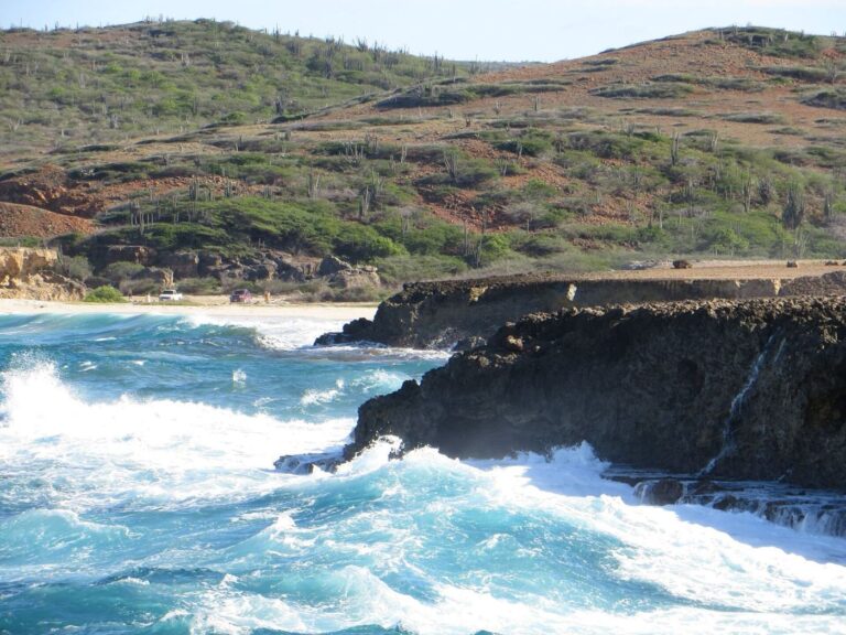 Andicuri beach viewed from natural bridge
